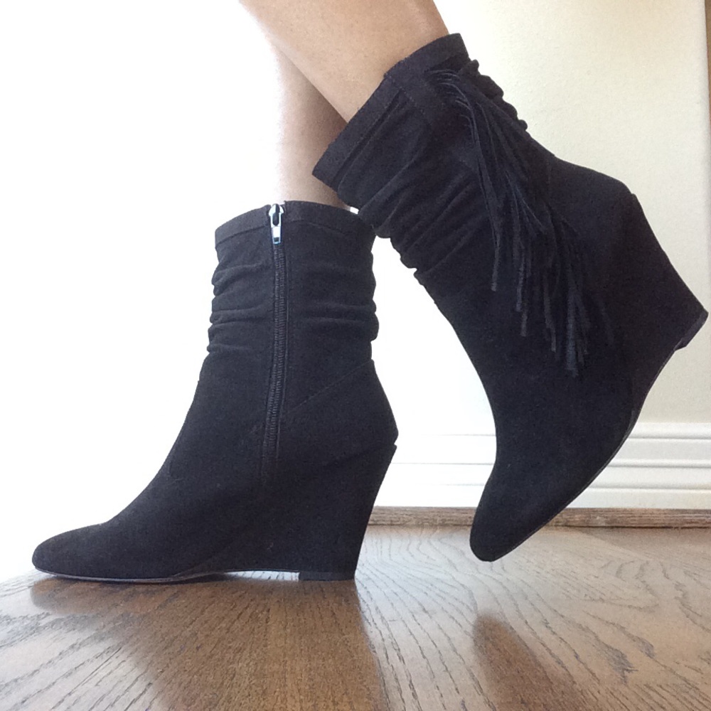 INC International Concepts Black Suede Boots
